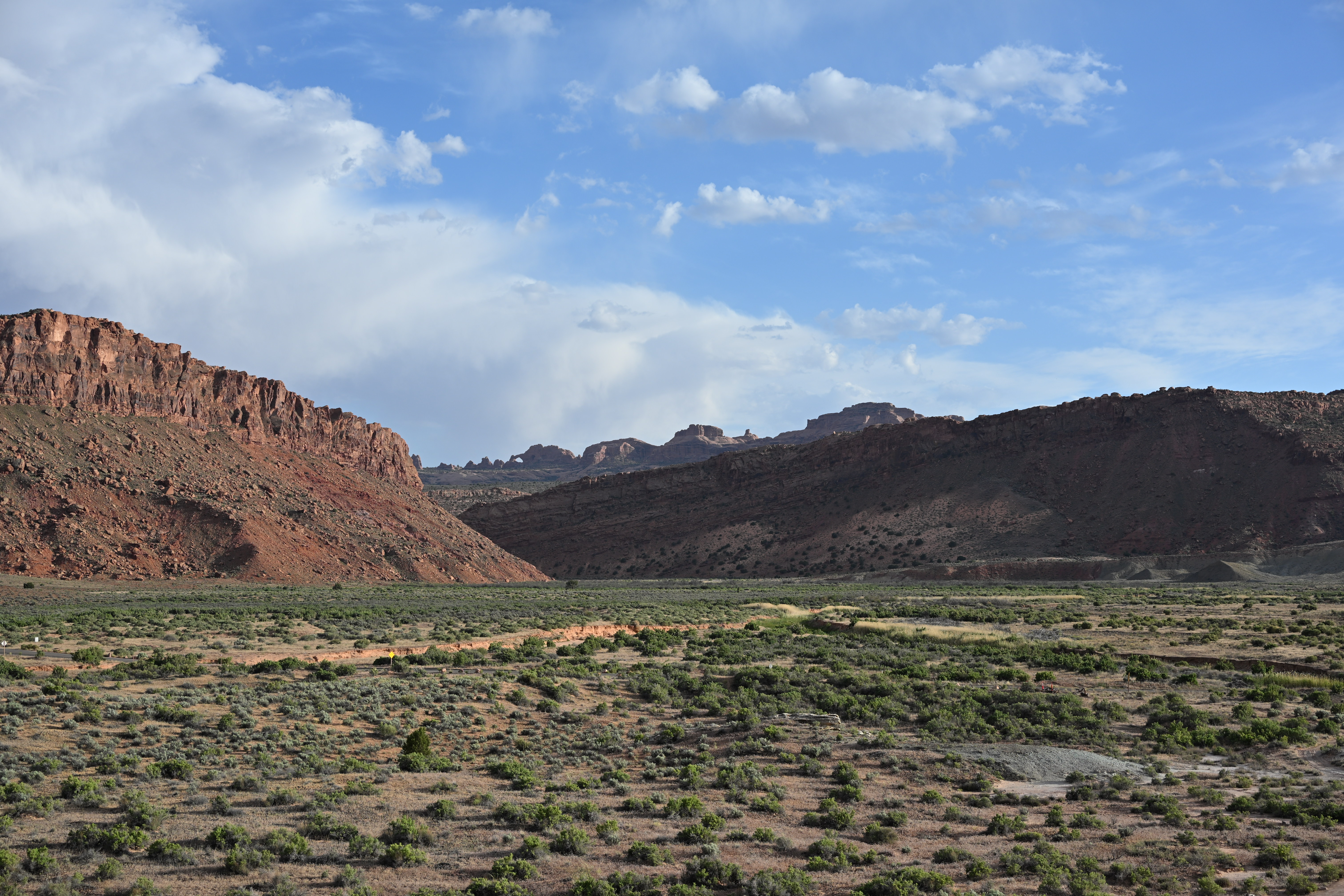 open landscape near delicate arch