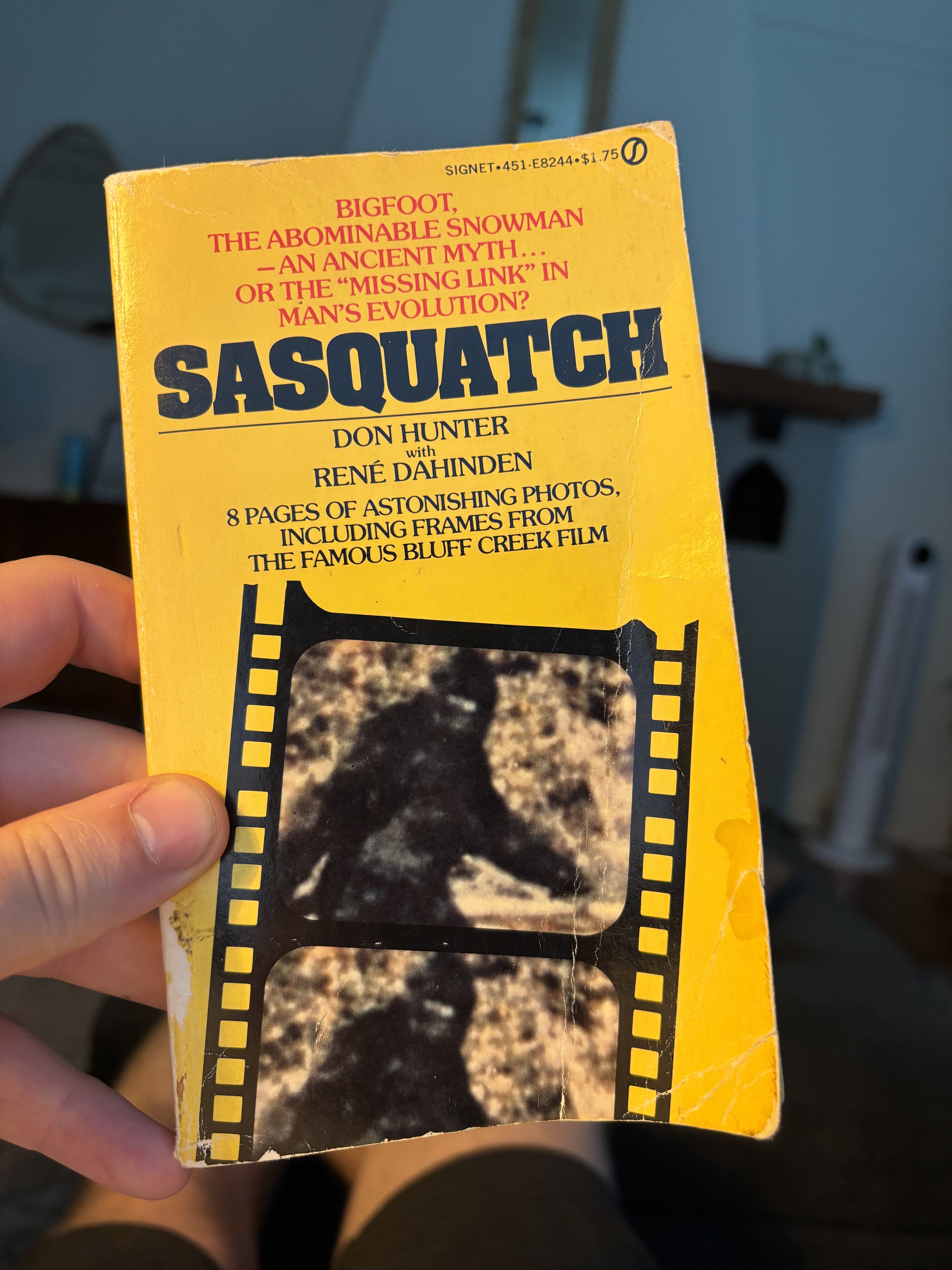 Bigfoot documentary style book at Forks Airbnb